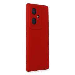 Vivo V29 Lite Kılıf Nano İçi Kadife Silikon - Kırmızı