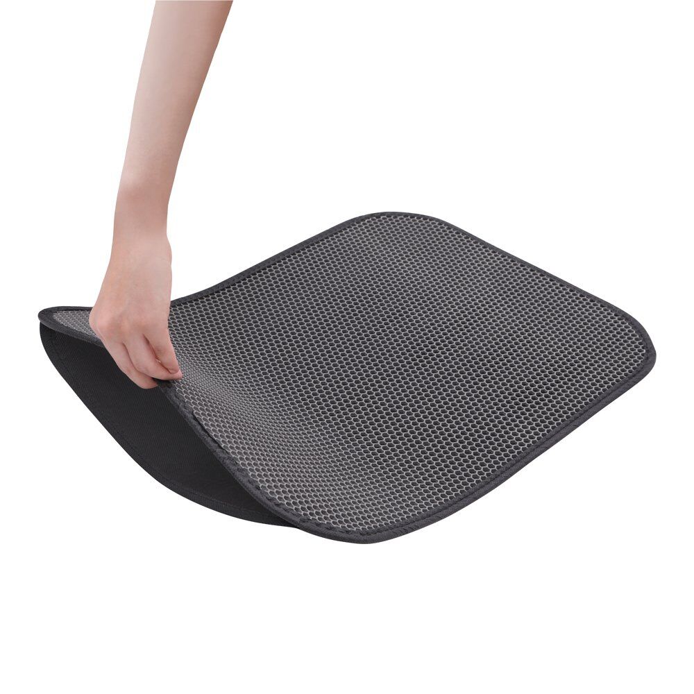 Cattie Elekli Kedi Tuvalet Önü Paspası 60 x 90 cm Gri