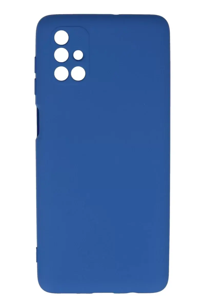 Newface Samsung Galaxy M51 Kılıf Nano İçi Kadife Silikon - Mavi