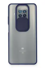 Newface Xiaomi Mi 10t Lite Kılıf Palm Buzlu Kamera Sürgülü Silikon - Lacivert