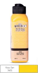 Akrilik Ahşap Boyası 140ml 3602 Koyu Sarı