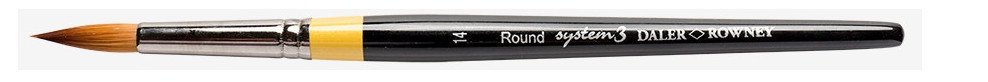System3 Round Yuvarlak Uçlu fırça N:14