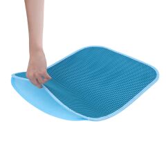 Cattie Elekli Kedi Tuvalet Önü Paspası 60 x 90 cm Turkuaz