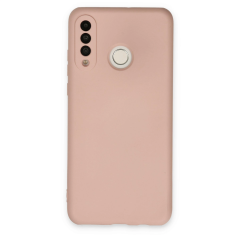 Huawei P30 Lite Kılıf Nano İçi Kadife Silikon - Pudra