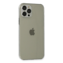 İphone 12 Pro Max Kılıf Fly Lens Silikon - Şeffaf
