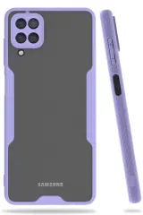 Newface Samsung Galaxy A22 Kılıf Platin Silikon - Lila