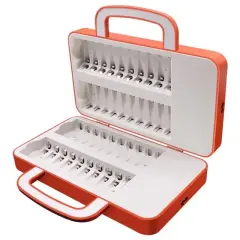 Beston C9032w 40 Adet Kalem Pil + İnce Pil Şarj Edebilir Çantalı Pil Şarj Cihazı