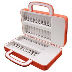 Beston C9032w 40 Adet Kalem Pil + İnce Pil Şarj Edebilir Çantalı Pil Şarj Cihazı