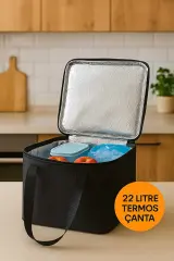 22 Litre Yalıtımlı Termos Çanta - Kamp, Piknik ve Plaj Çantası