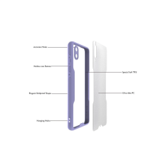 Samsung Galaxy A02 Kılıf Platin Silikon - Lacivert