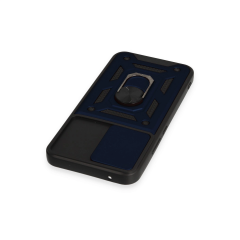 Samsung Galaxy A54 5g Kılıf Pars Lens Yüzüklü Silikon - Lacivert