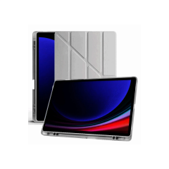 Samsung Galaxy X610 Tab S9 Fe Plus 12.4 Kılıf Kalemlikli Mars Tablet Kılıfı - Koyu Gri
