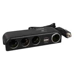 Olesson 1525 12-24v Çift Usb'lı 120w 80cm Kablolu 4'lü Araç Çakmak Çoklayıcı