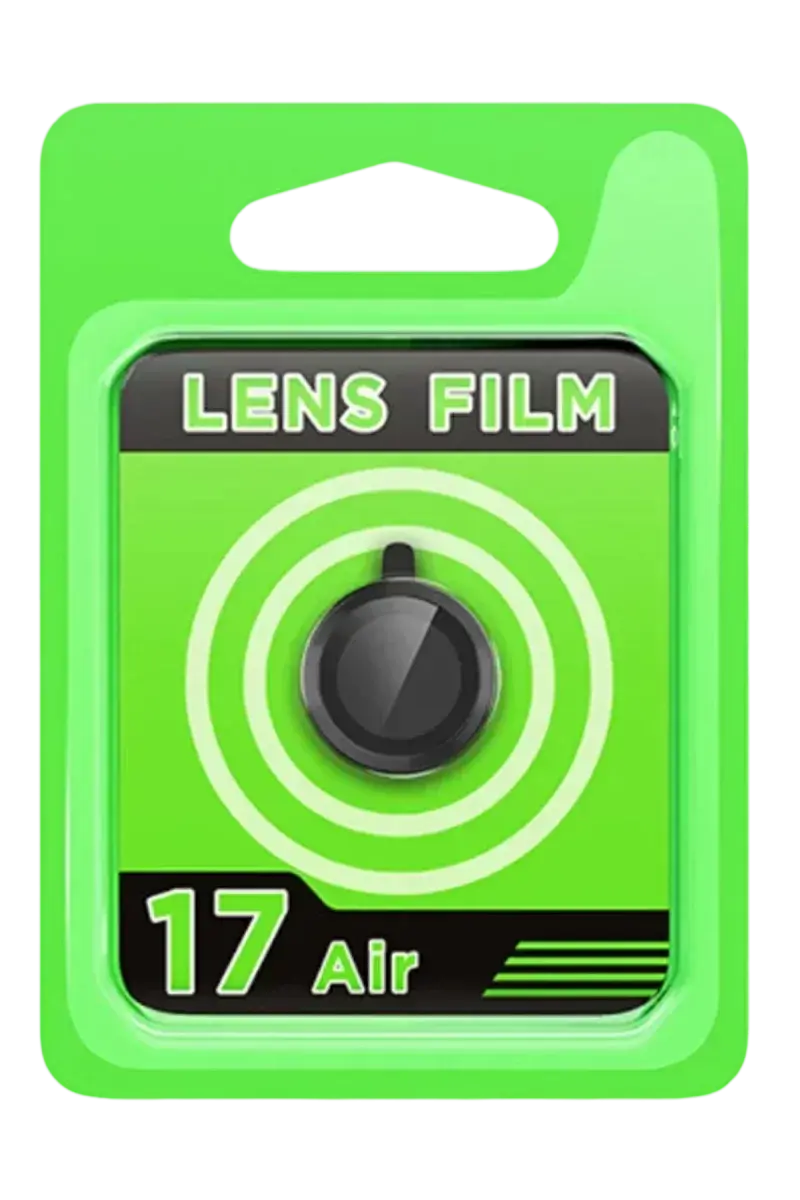 Newface Apple İphone 17 Air Raze Metal Kamera Lens - Siyah