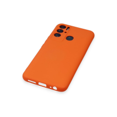 Tecno Pova Neo Kılıf Nano İçi Kadife Silikon - Turuncu