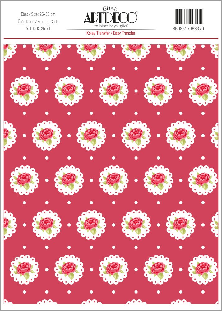 Kolay Transfer 25x35cm Desen No:74