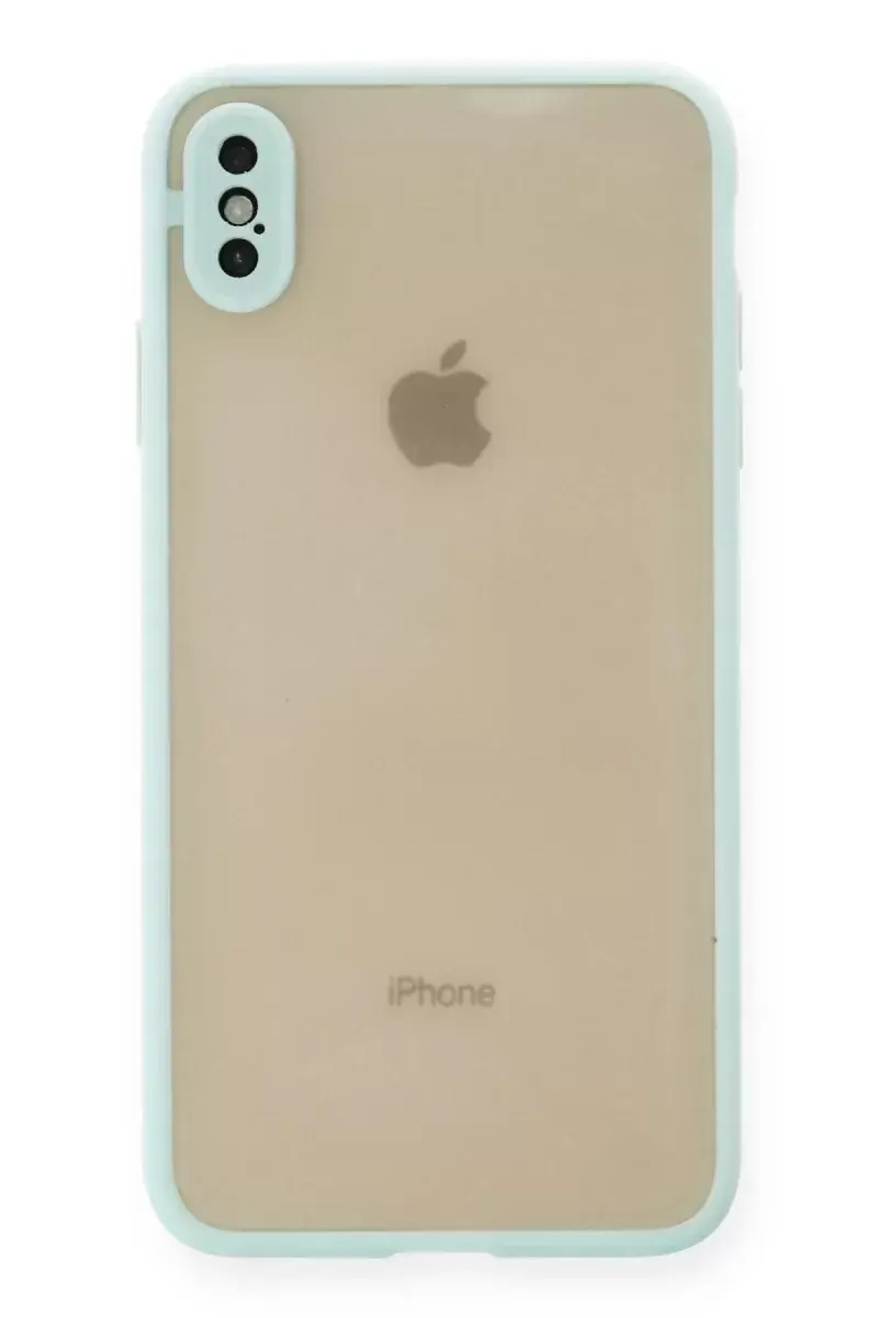 Newface İphone Xs Max Kılıf Montreal Silikon Kapak - Turkuaz