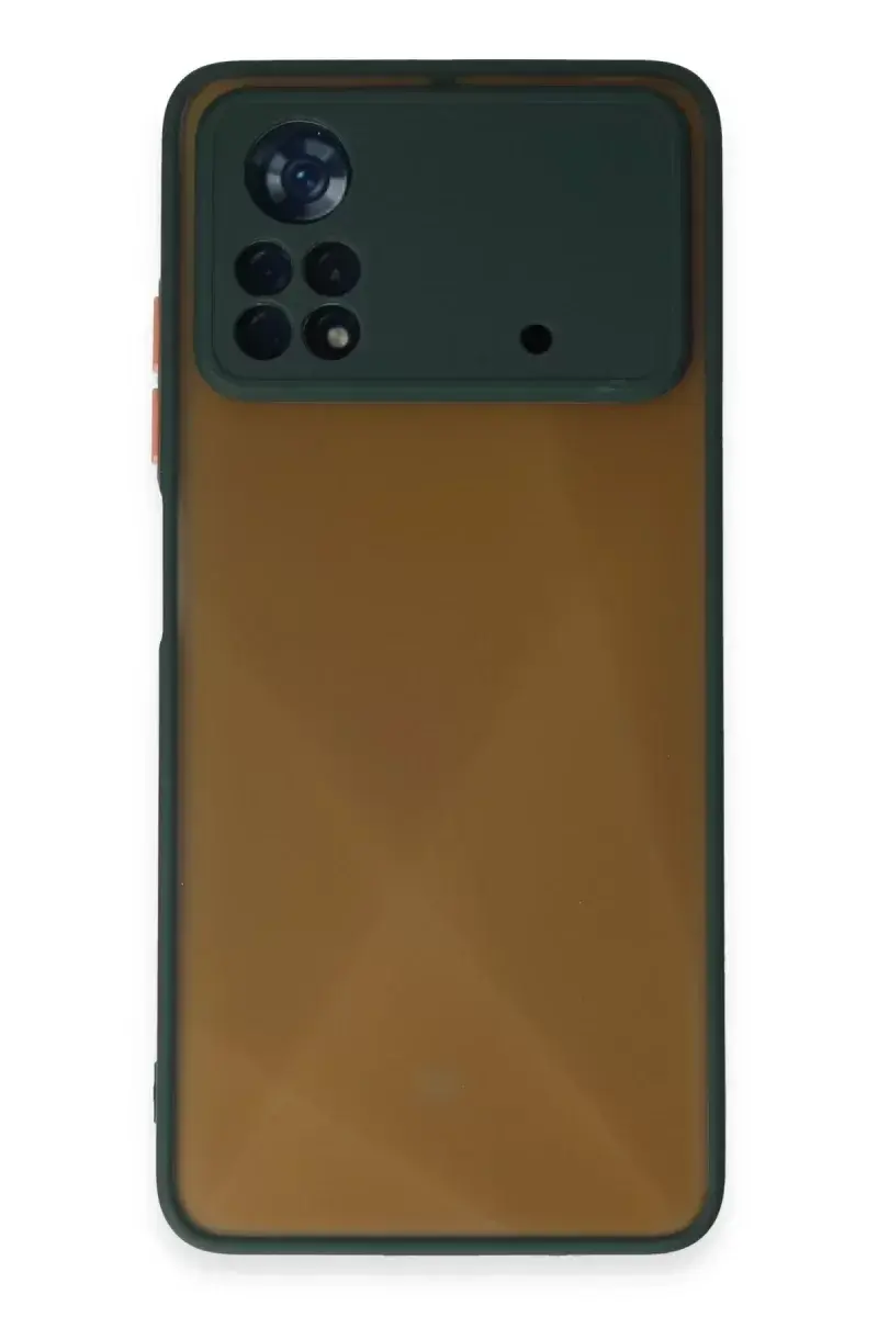 Newface Xiaomi Poco X4 Pro 5g Kılıf Montreal Silikon Kapak - Yeşil