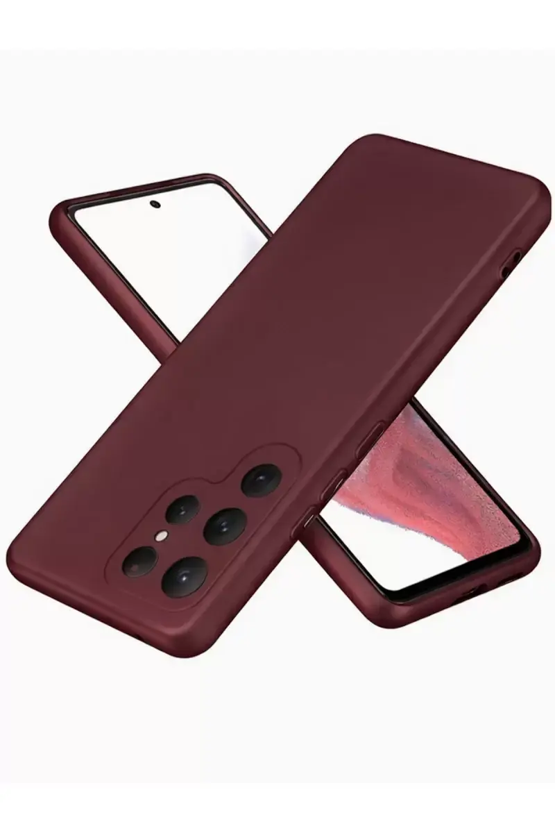 Newface Samsung Galaxy S25 Ultra Kılıf First Silikon - Bordo