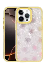 Newface Apple İphone 16 Pro Lumi Desenli Kapak - Sarı