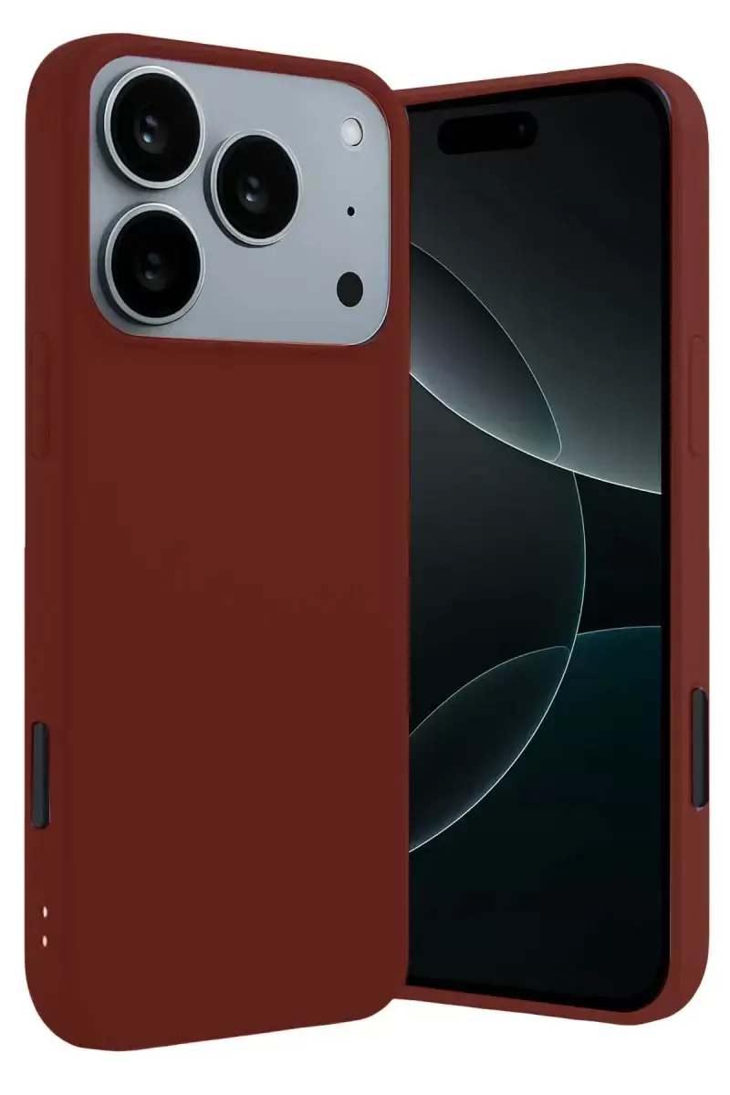 Newface Apple İphone 17 Pro Max First Silikon - Bordo