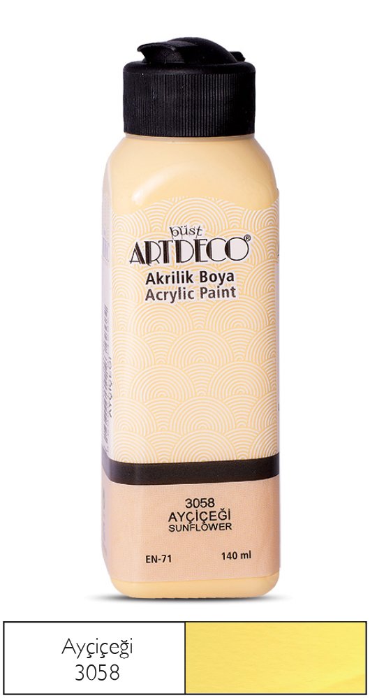 Akrilik Ahşap Boyası 140ml 3058 Ay Çiçeği