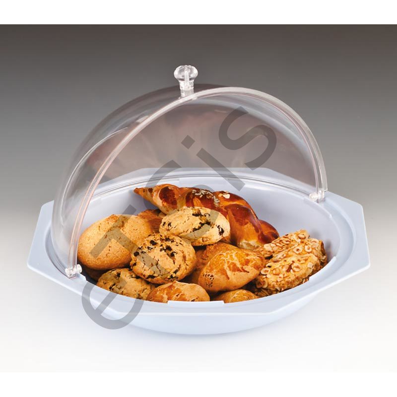 Rolltop Fanus, Polikarbon, Kapaklı, 43x27cm