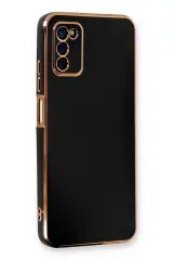 Newface Samsung Galaxy A03s Kılıf Volet Silikon - Siyah