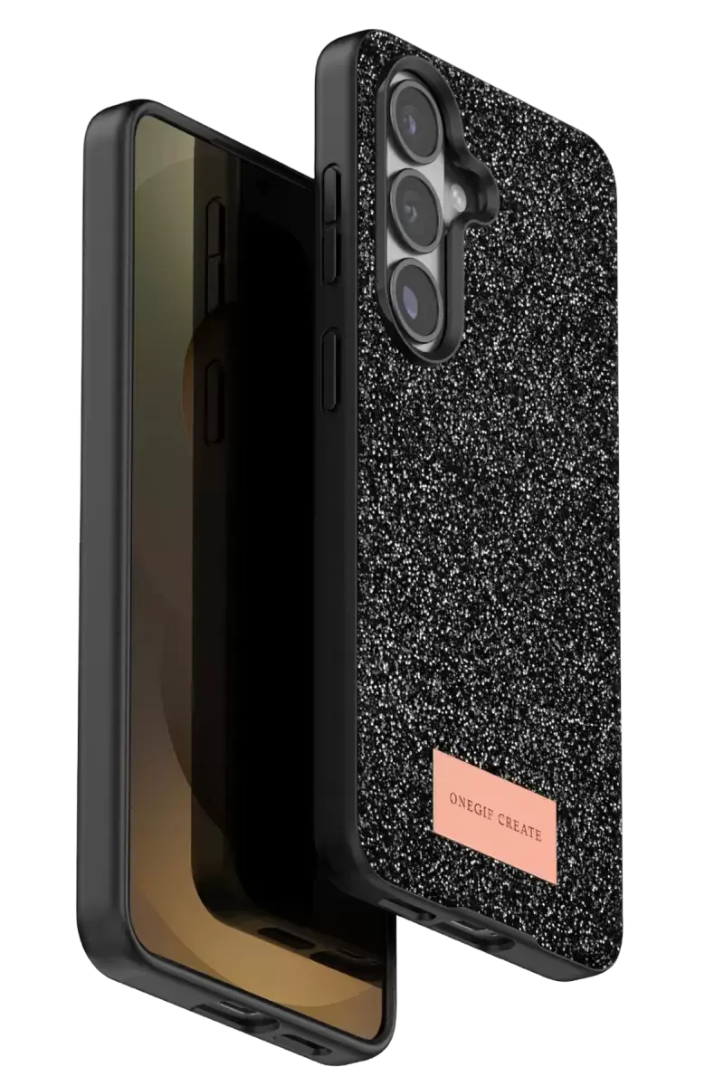 Onegif Samsung Galaxy S26 Plus Bright Simli Kapak - Siyah