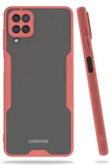 Newface Samsung Galaxy A22 Kılıf Platin Silikon - Pembe