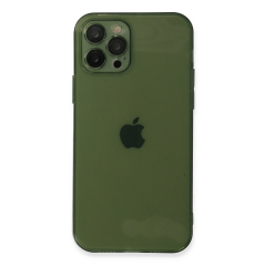 İphone 12 Pro Kılıf Fly Lens Silikon - Yeşil