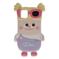 İphone 12 Kılıf Poky Karakter Silikon Kapak - Desen 8