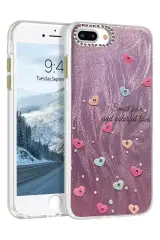 Newface İphone 7 Plus Kılıf Blade Aynalı Desenli Kapak - Desen 8