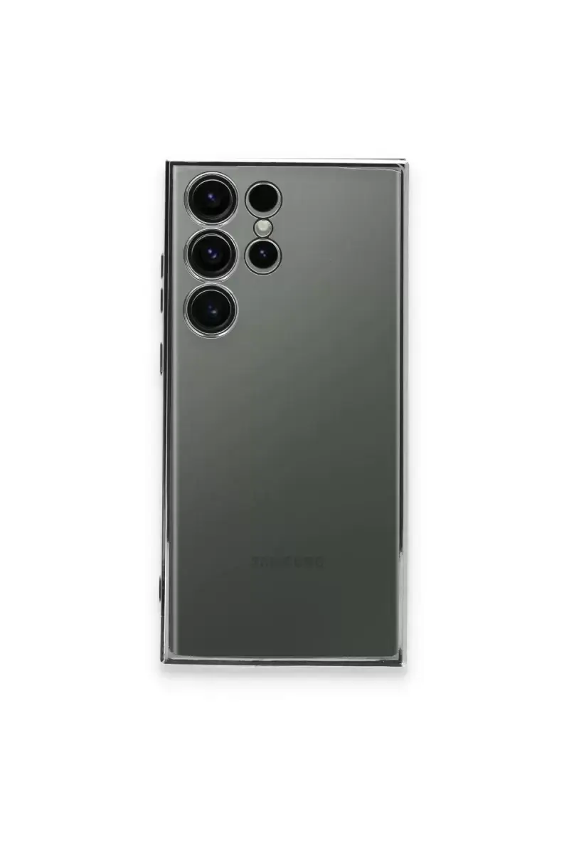 Newface Samsung Galaxy S24 Ultra Kılıf Razer Lensli Silikon - Mor
