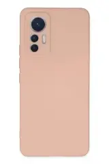 Newface Xiaomi Mi 12 Lite Kılıf Nano İçi Kadife Silikon - Pudra