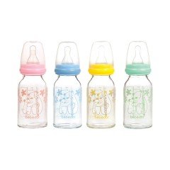 Bebedor 125ml Isıya Dayanıklı Cam Biberon - MAVİ