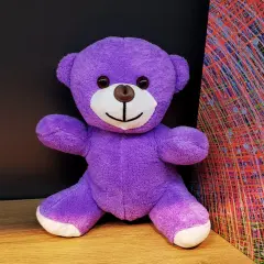 Mor Peluş Oyuncak Ayıcık