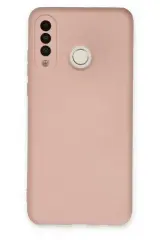Newface Huawei P30 Lite Kılıf Nano İçi Kadife Silikon - Pudra