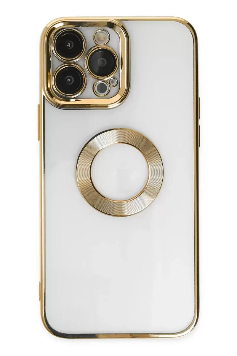 Newface İphone 14 Pro Kılıf Slot Silikon - Gold
