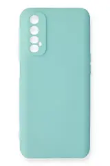 Newface Realme 7 Kılıf Nano İçi Kadife Silikon - Turkuaz