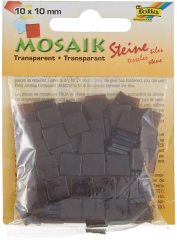 Mozaik Taşı Transparan Çikolata - 10x10mm - 45gr