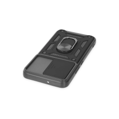 Samsung Galaxy S23 Kılıf Pars Lens Yüzüklü Silikon - Siyah