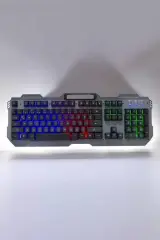 Oyuncu Klavyesi Q Klavye Rgb Işıklı Mouse Hediyeli