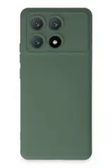 Newface Xiaomi Poco X6 Pro Kılıf Nano İçi Kadife Silikon - Koyu Yeşil