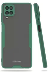 Newface Samsung Galaxy A22 Kılıf Platin Silikon - Yeşil
