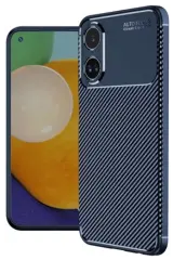 Newface Oppo A60 Kılıf Auto Focus Karbon Kapak - Lacivert