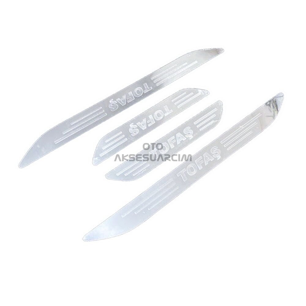 Tofaş Pleksi Nikelaj Oto Araba Kapı Eşiği Çıta 4'lü