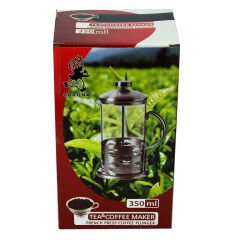 French Press Bitki Çayı Cam Demliği 07 350 ML