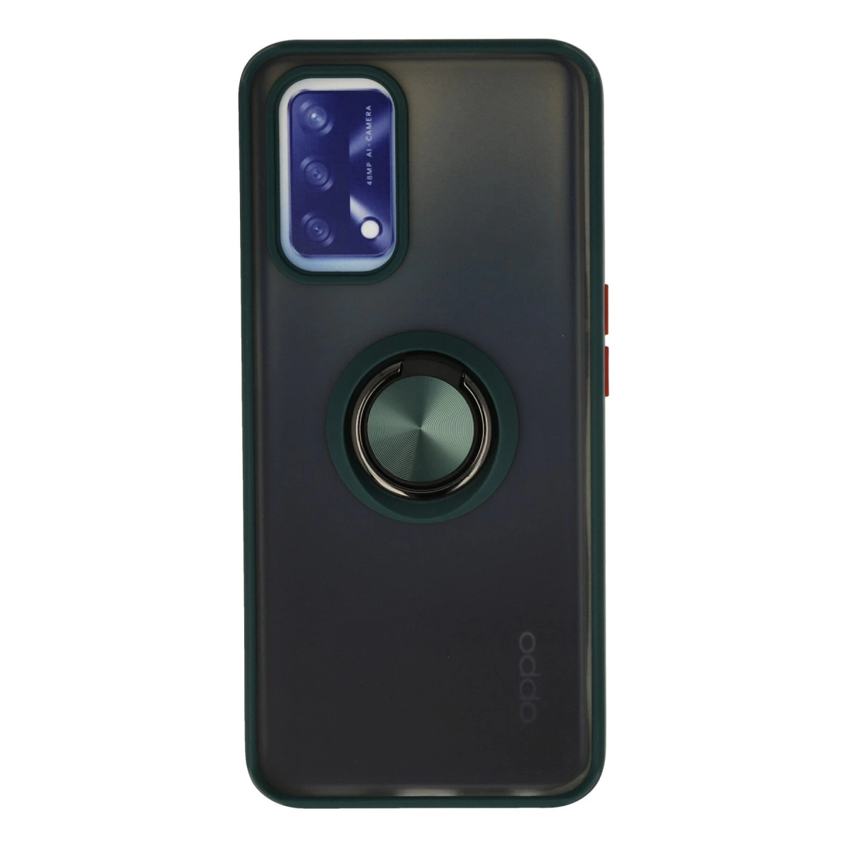 Oppo A74 4g Kılıf Montreal Yüzüklü Silikon Kapak - Yeşil