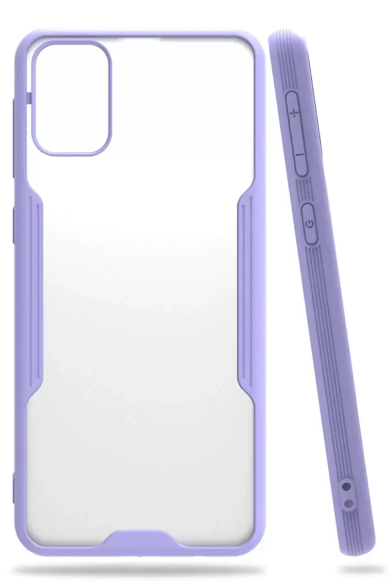 Newface Samsung Galaxy M31 Kılıf Platin Silikon - Lila